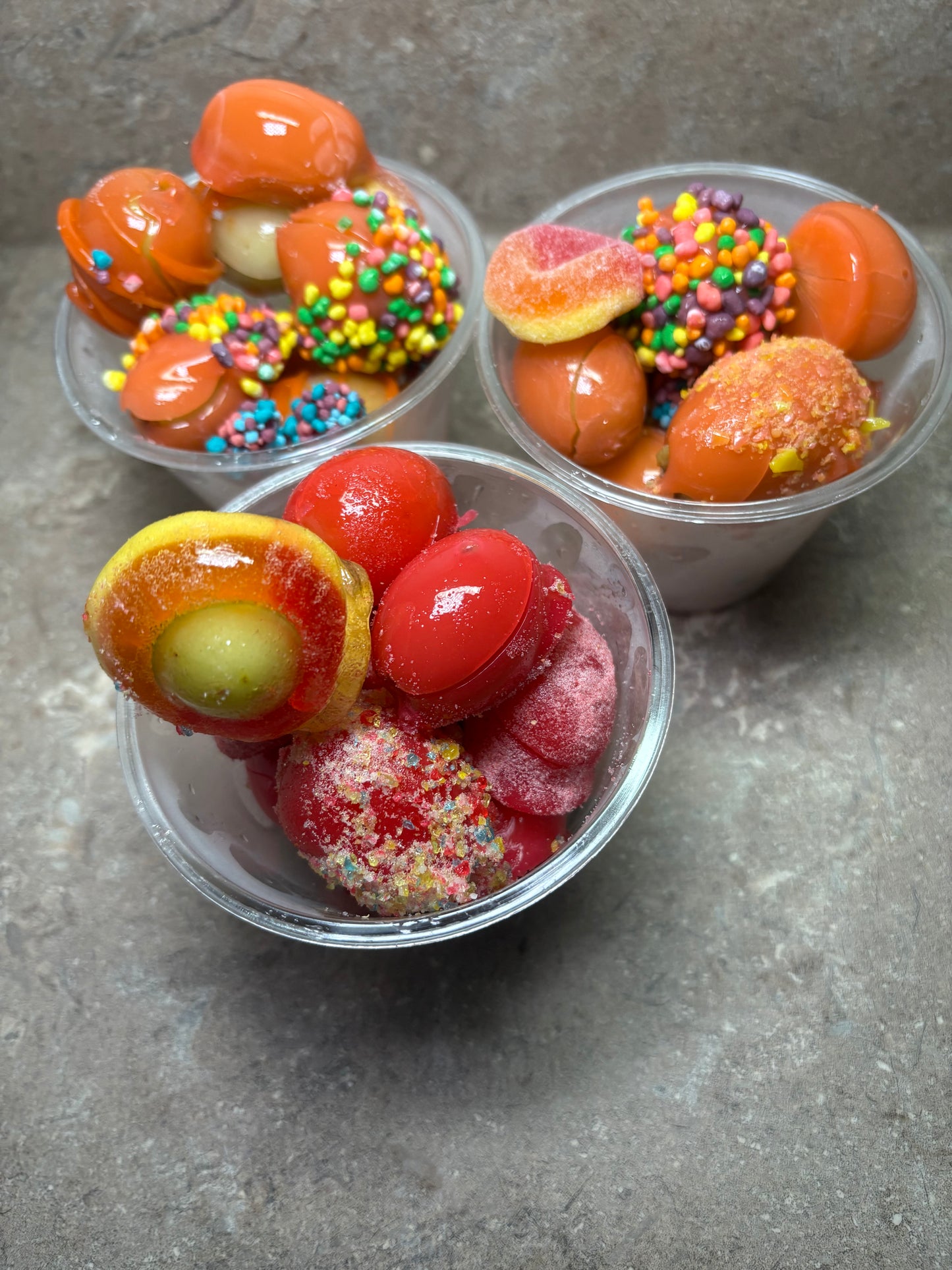 Peach Ring Wrapped Grapes